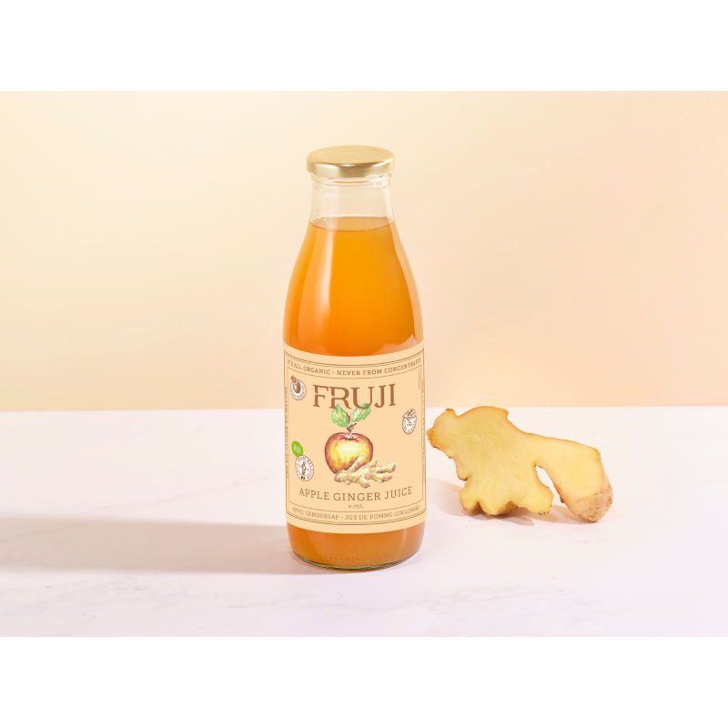 Organic Apple Ginger Juice 750ml - FRUJI