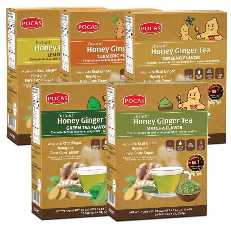 Pack 2 - Thé Instantané au Gingembre et Miel - POCAS