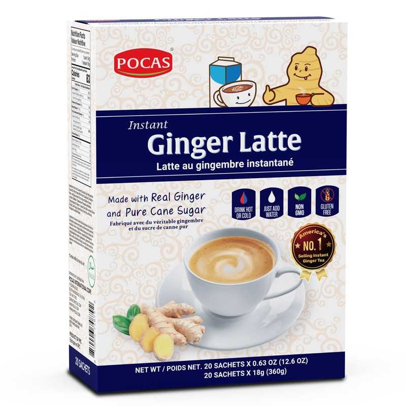 Café con leche y jengibre instantáneo - POCAS